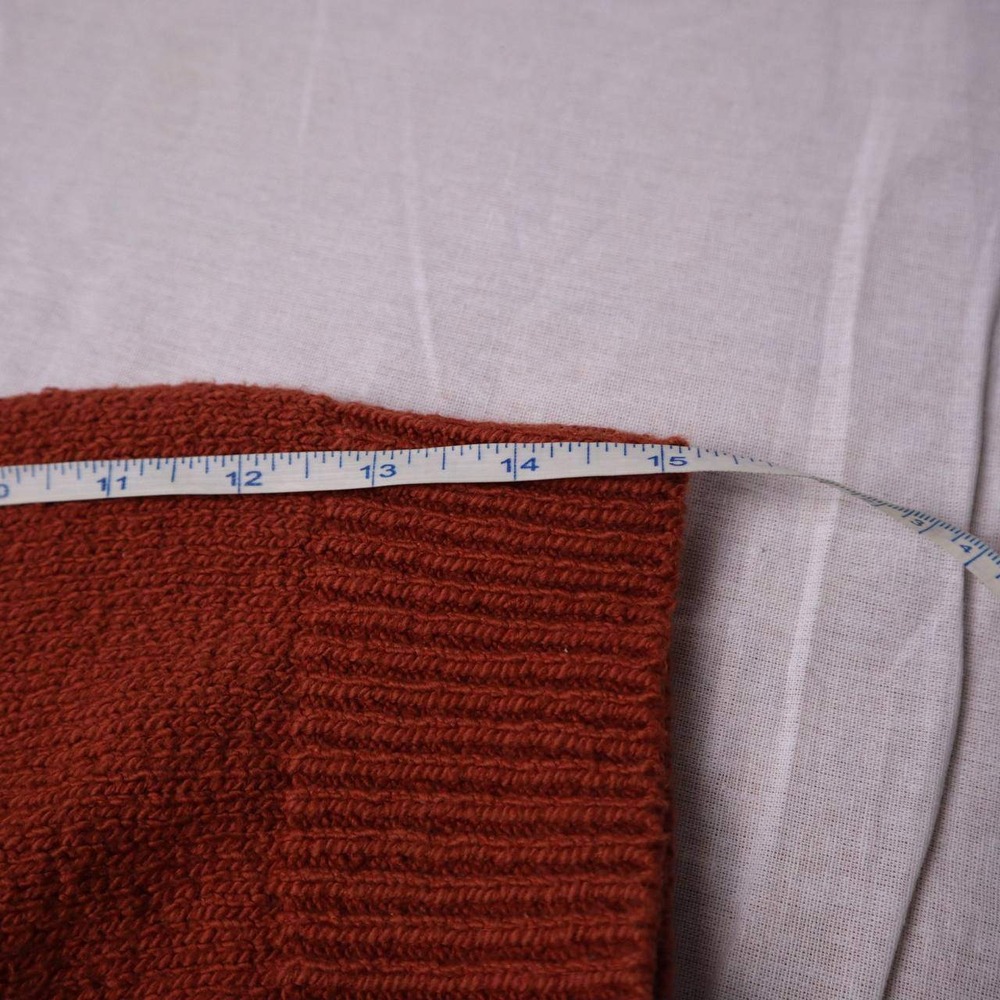 Tommy Bahama Mens V-Neck Sweater Terracotta Orange 100% Cotton Knit Large - Picture 5 of 6